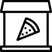 ilustración de vector de pizza en un fondo. símbolos de calidad premium. iconos vectoriales para concepto y diseño gráfico.