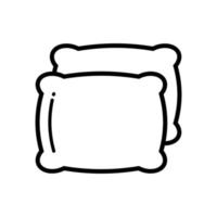 pillow icon vector design template