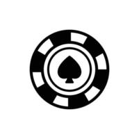 poker chip icon vector desgin template