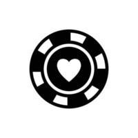 poker chip icon vector desgin template