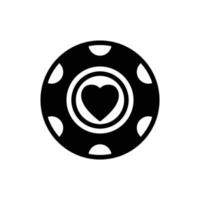 poker chip icon vector desgin template