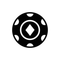 poker chip icon vector desgin template