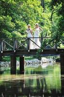 beautiful bride outdoor photo