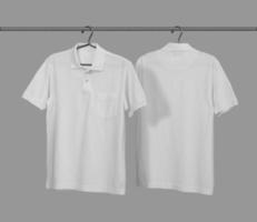 Polo shirt mockup template with pocket photo