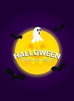 Halloween day background banner template vector