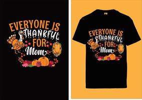 Thanks giving day t shirt design vector