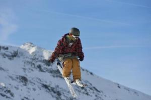 Ski jump view photo