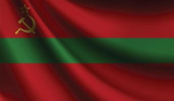 bandera de transnistria que agita el fondo para el diseño patriótico y nacional vector