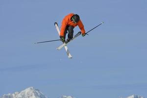 Ski jump view photo