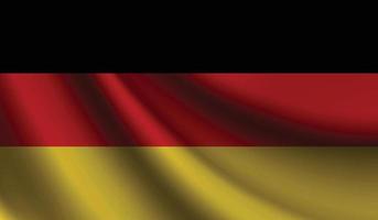 bandera de alemania que agita el fondo para el diseño patriótico y nacional vector