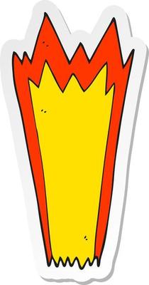 sticker of a cartoon explosion
