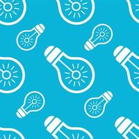 Vector design seamless pattern lamp on blue background