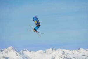 Ski jump view photo