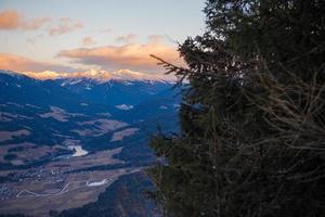 Winter landscape view photo