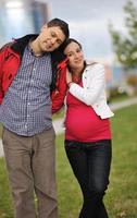 happy couple outdoor photo