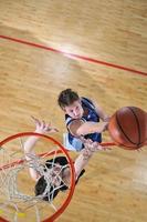 Playing basketball view photo