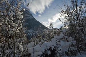 winter mountain landscape photo