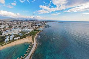 Alanya 2022 Antalya aerial city with beach and sea photo