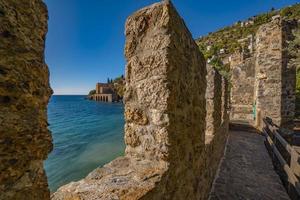 alanya 2022 Antalya aerial city with castle and sea photo