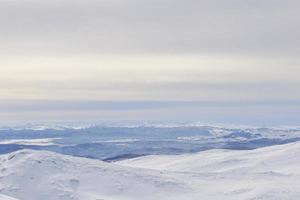 vista del paisaje de invierno foto