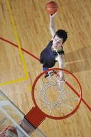 vista del jugador de baloncesto foto