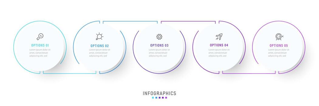 Vector Infographic label design template with icons and 5 options or steps. Can be used for process diagram, presentations, workflow layout, banner, flow chart, info graph.