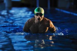 Swimmer in pool photo