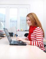 businesswoman in red... photo