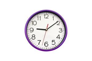 Isolated analog clock with clipping paths. photo