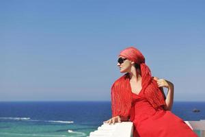 woman travel fashion photo