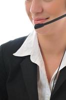 business woman with headset photo