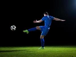 vista de jugador de futbol foto