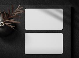 Minimal business card mockup photo