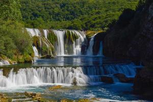 View of a waterfall photo