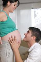 Family pregnancy portrait photo