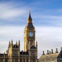 Big Ben y casas del parlamento. foto