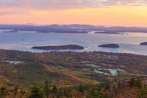 Beautiful fall colors of Acadia National Park photo