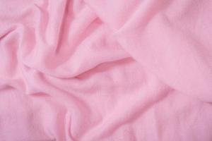 Pink Scarf fabric texture. Winter concept. Flat lay, top view, copy space photo