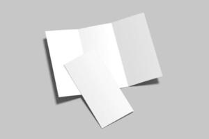 Trifold brochure mockup blank photo