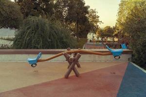 Playpen. Children playground in the park photo