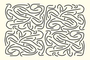 Hand drawn doodle art pattern abstract illustration for background vector