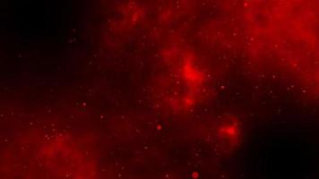 rosso brillante spazio fuoco particella polvere looping flusso animazione per astratto arte fantasia movimento argento sfondo video
