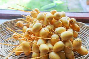 Fresh nuts on a tray photo