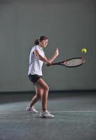 Tennis girl portrait photo