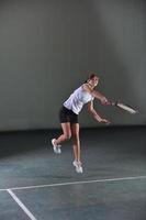 Tennis girl portrait photo