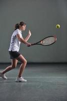 Tennis girl portrait photo