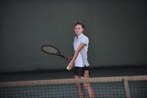 retrato de niña de tenis foto