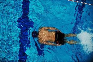 Swimmer in pool photo