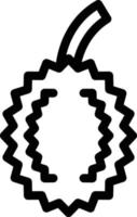 ilustración vectorial durian en un fondo. símbolos de calidad premium. iconos vectoriales para concepto y diseño gráfico. vector