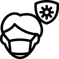 wear mask vector illustration on a background.Premium quality symbols.vector icons for concept and graphic design.